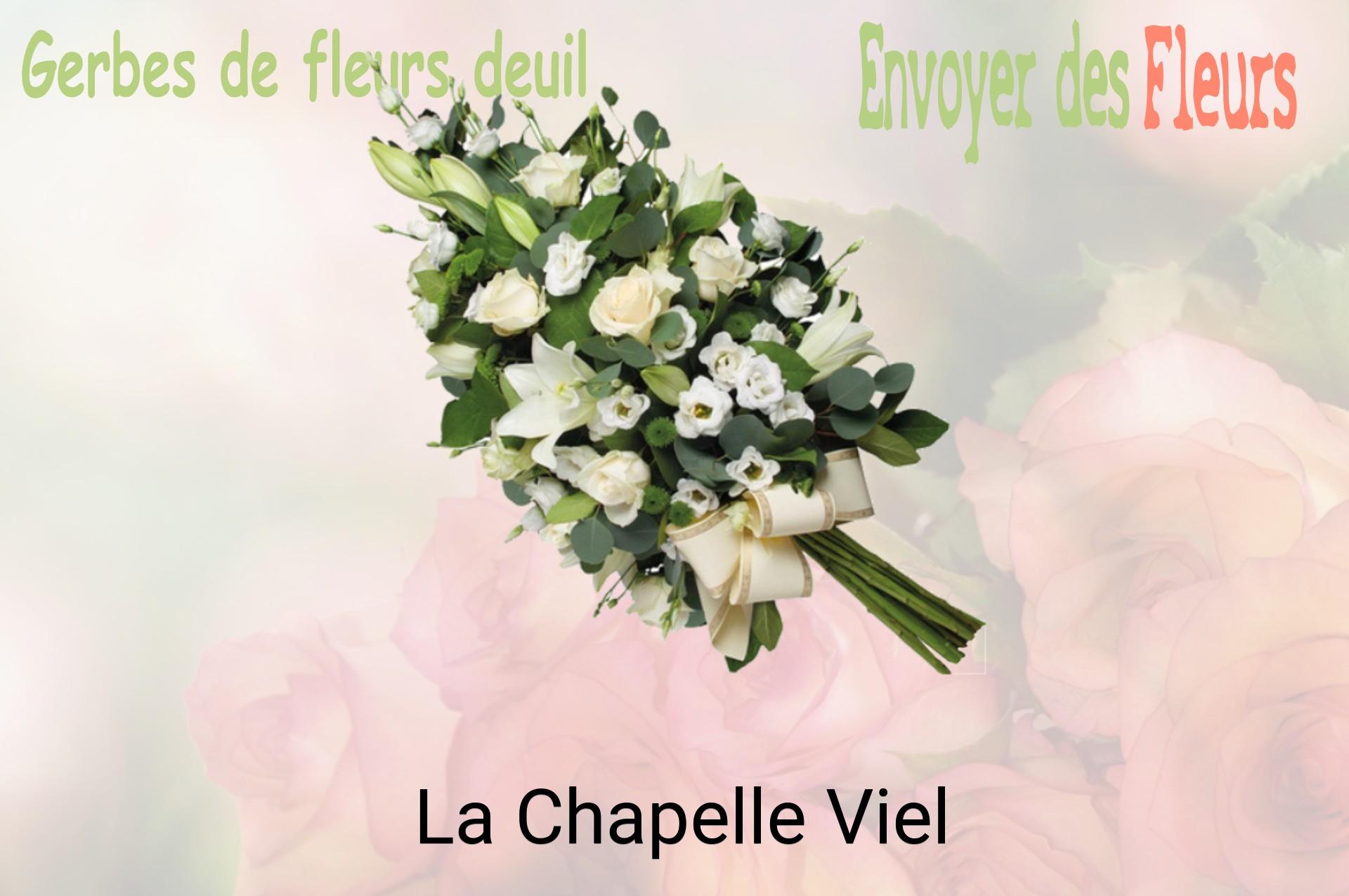Gerbe de fleurs de deuil livrée à La Chapelle-Viel